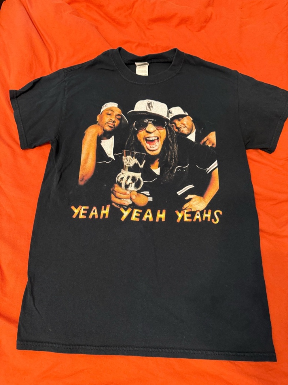 Yeah Yeah Yeahs lil John Black Graphic Band Tee Methsyndicate sz small